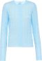 Prada Kabelgebreid vest Blauw - Thumbnail 1