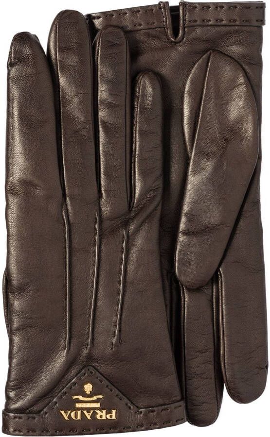 Prada leather gloves Bruin