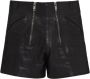 Prada Leren shorts Zwart - Thumbnail 1