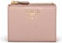 Prada Leren portemonnee Roze - Thumbnail 1