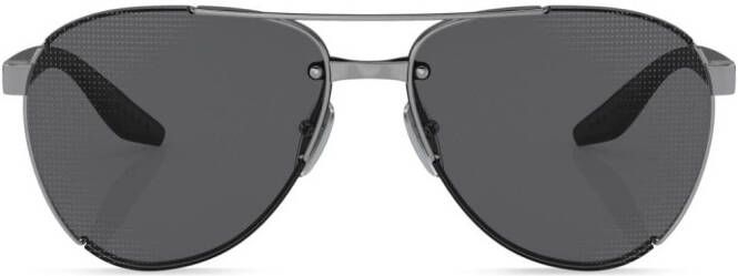 Prada Linea Rossa Zonnebril met piloten montuur Zwart
