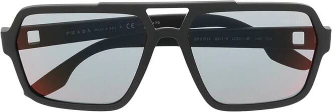 Prada Eyewear Zonnebril met piloten montuur Zwart