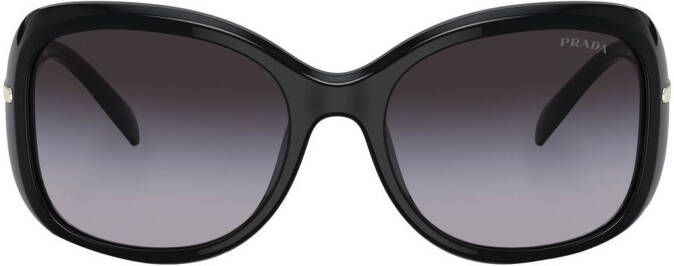 Prada Eyewear Zonnebril met logodetail Zwart
