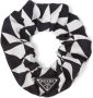 Prada Scrunchie met logoplakkaat Zwart - Thumbnail 1