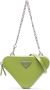 Prada Mini-tas met logoplakkaat Groen - Thumbnail 1