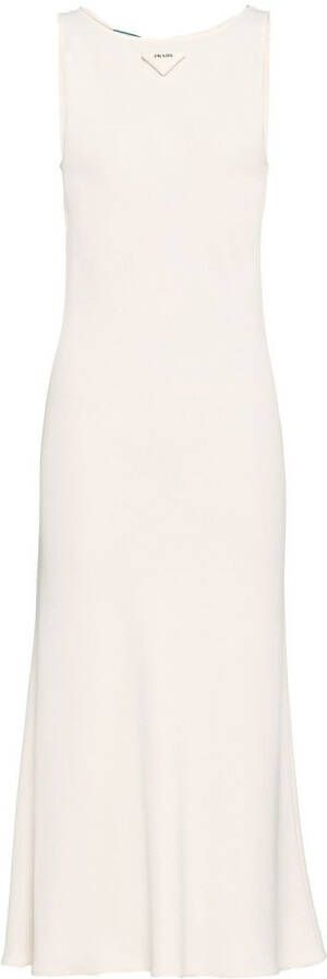 Prada Mouwloze mini-jurk Wit