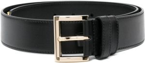 Prada logo plaque square-buckle belt Zwart
