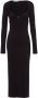 Prada Jersey midi-jurk Zwart - Thumbnail 1