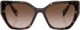 Prada Eyewear Zonnebril met schildpadschild design Groen - Thumbnail 1