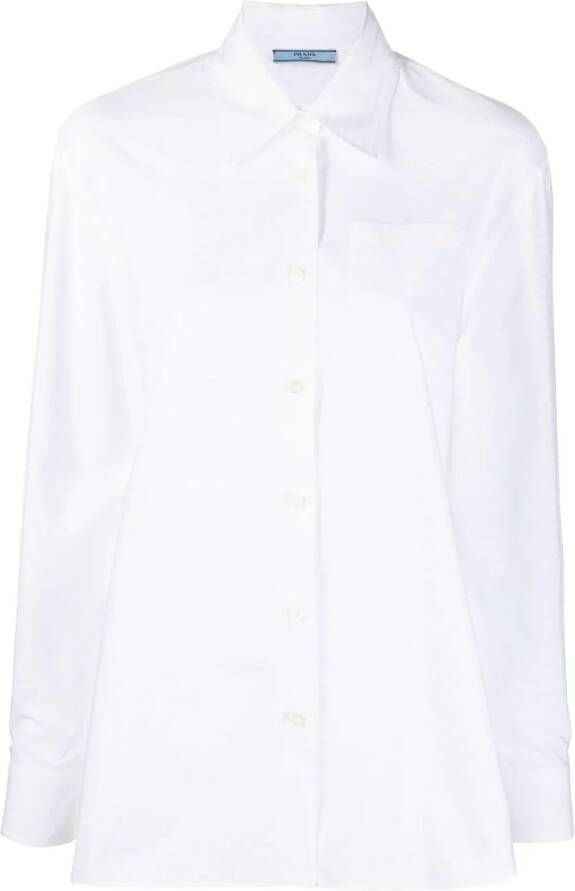 Prada Katoenen blouse Wit