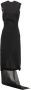 Prada Midi-jurk met gedrapeerd detail Zwart - Thumbnail 1