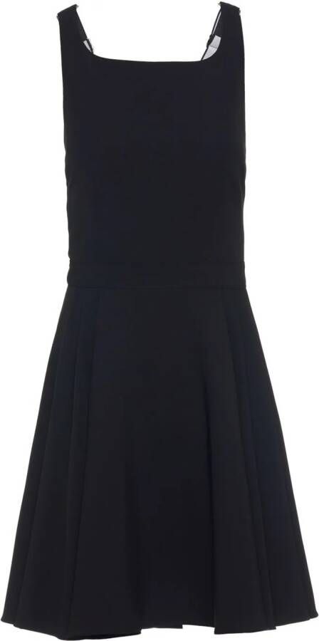 Prada Mini-jurk met open rug Zwart