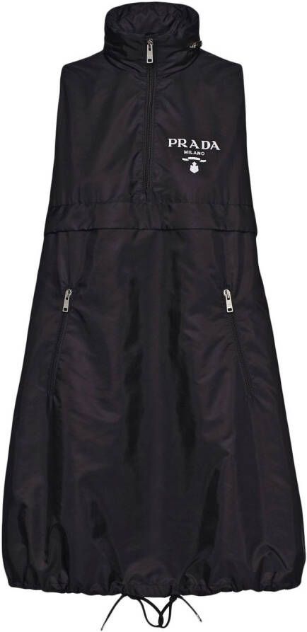 Prada Mini-jurk met rits Zwart