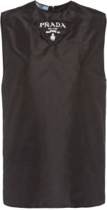 Prada Mouwloze blouse Zwart