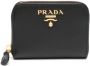 Prada munten portemonnee met rits Zwart - Thumbnail 1