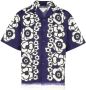 Prada Overhemd met bloemenprint Blauw - Thumbnail 1