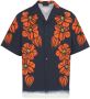 Prada Overhemd met bloemenprint Zwart - Thumbnail 1