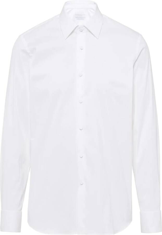 Prada Overhemd met gespreide kraag Wit
