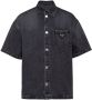 Prada Overhemd met logoplakkaat Zwart - Thumbnail 1