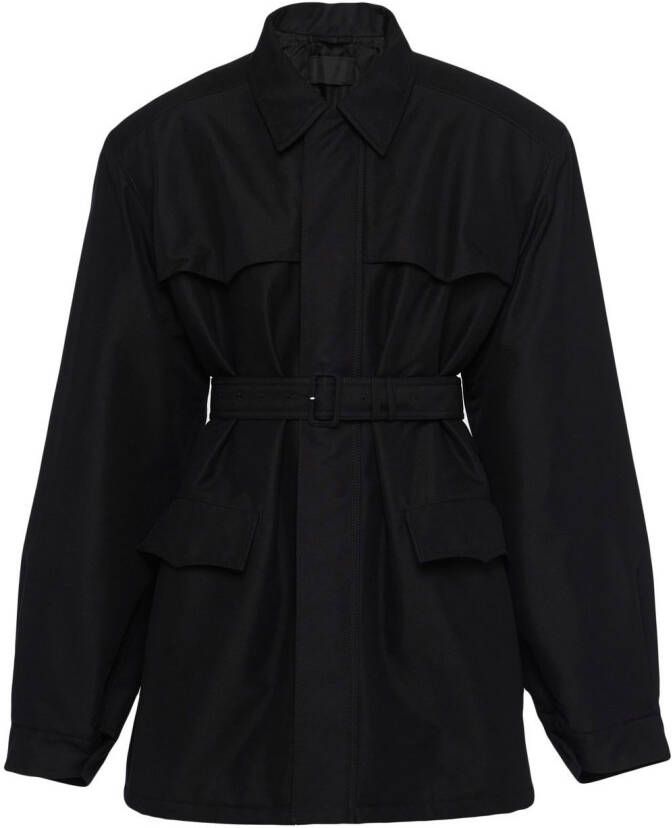 Prada Oversized parka Zwart