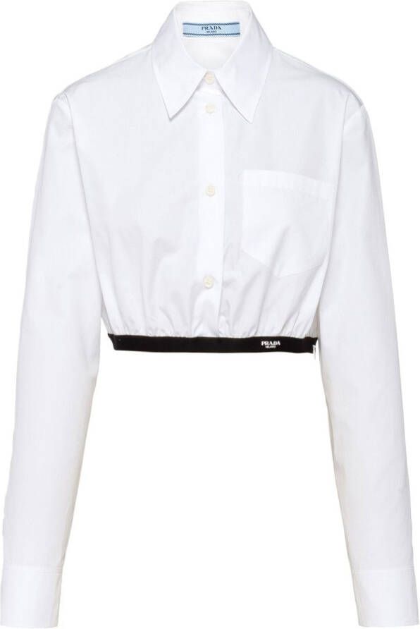 Prada Popeline blouse Wit