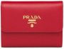 Prada Portemonnee met logo Rood - Thumbnail 1