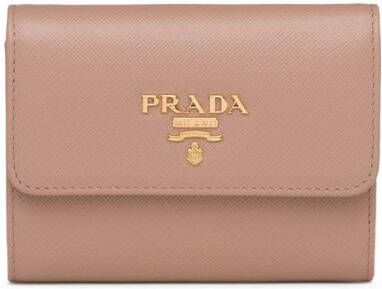 Prada Portemonnee met logo Roze