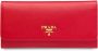Prada Portemonnee met logoplakkaat Rood - Thumbnail 1