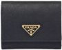 Prada Portemonnee met logoplakkaat Zwart - Thumbnail 1