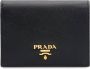 Prada Portemonnee met logoplakkaat Zwart - Thumbnail 1