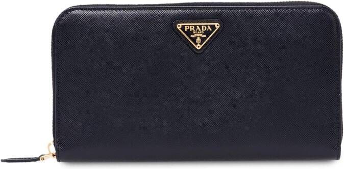 Prada Portemonnee met rits Zwart