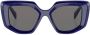Prada Eyewear Zonnebril met geometrisch montuur Blauw - Thumbnail 1