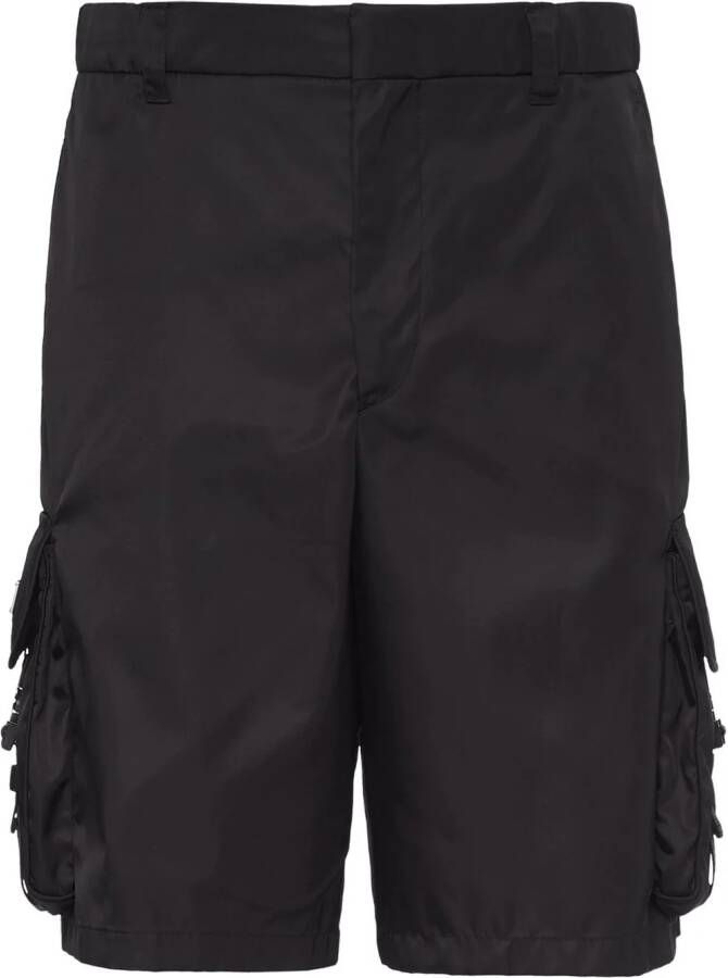 Prada Re-Nylon Bermuda shorts Zwart