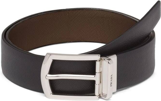 Prada Riem van saffiano leer Zwart
