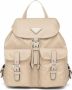 Prada Rugzak met logoplakkaat Beige - Thumbnail 1