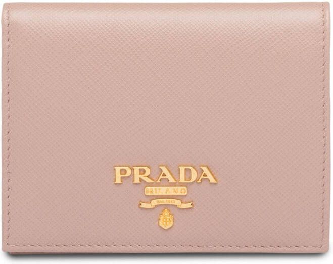Prada Saffiano portemonnee met omslag Roze