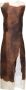 Prada Satijnen maxi-jurk met print Bruin - Thumbnail 1