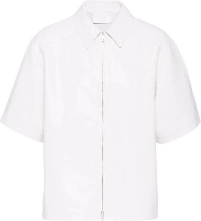 Prada Shirtjas met korte mouwen Wit