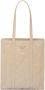 Prada Shopper van nappa leer Beige - Thumbnail 1