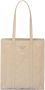 Prada Shopper van nappa leer Beige - Thumbnail 1