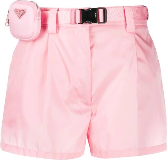 Prada Shorts met ceintuur Roze