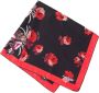 Prada Sjaal met bloemenprint Zwart - Thumbnail 1