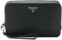 Prada structured logo pouch Zwart - Thumbnail 1