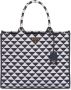 Prada Symbole shopper met borduurwerk Blauw - Thumbnail 1