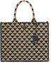 Prada Symbole shopper met driehoekig patroon Zwart - Thumbnail 1