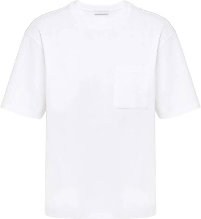 Prada T-shirt met borstzak Wit