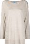 Prada T-shirt met gemêleerd-effect Beige - Thumbnail 1
