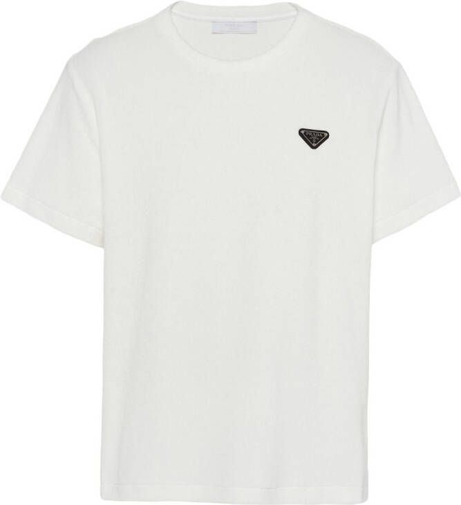 Prada T-shirt met logo Wit