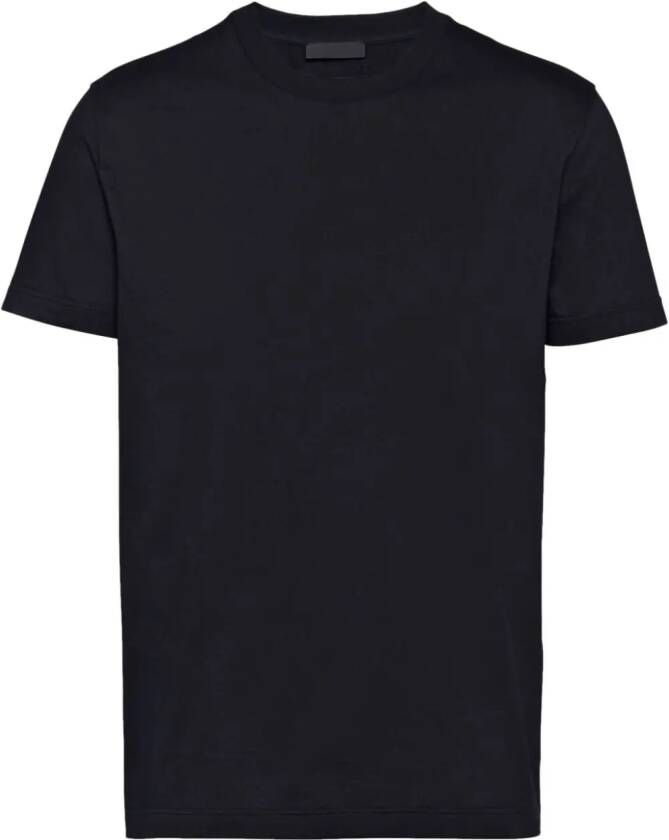 Prada T-shirt met logo Zwart