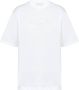 Prada T-shirt verfraaid met logo Wit - Thumbnail 1